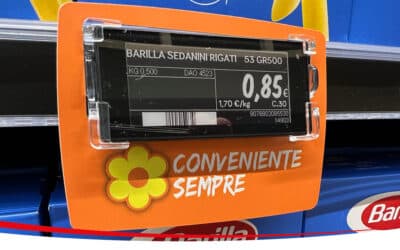 Mima bringt elektronische Nebular-Etiketten zum Conad-Geschäft von Le Albere